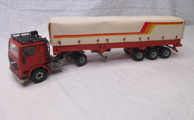 Siku Super #3412  VOLVO F10 w/Awning Trailer Sattelzug  Volvo Dealer Rare  1/55