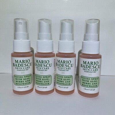4 NEW Mario Badescu Facial Spray with Aloe 1 oz / 30 ml, TOTAL 4 oz / 120ml