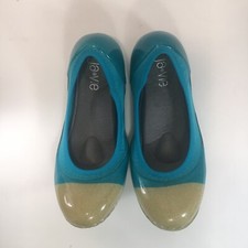 Ja-Vie Bluebird/Gold Jelly Flats Shoes