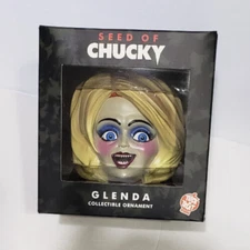 Trick or Treat Seed of Chucky Glenda Head Ornament ***BOXES HAVE A DING OR 2***