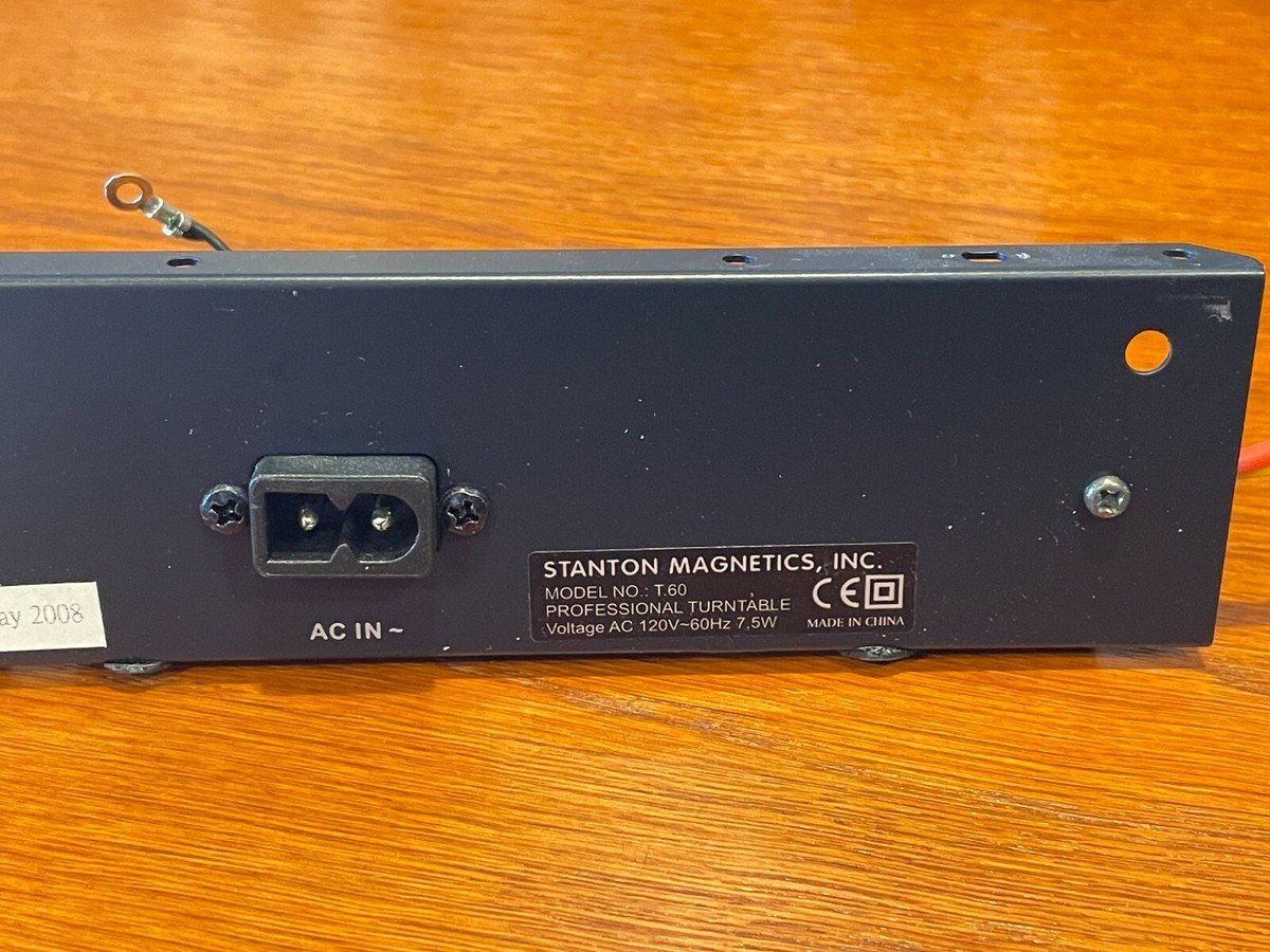 Stanton T.60 Turntable Parts - AC Input & Signal Output