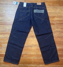 Vintage 90s Y2K Rocawear Denim Jeans Size 40 Hip Hop Baggy Raw Deadstock Skate
