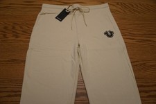 NWT MEN'S TRUE RELIGION CORE JOGGER SWEAT PANTS Multiple Sizes Fog Cream 99