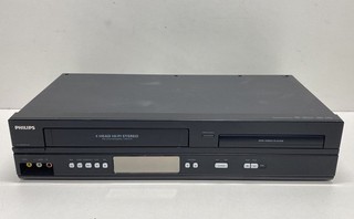 Philips DVP3345VB/F7 DVD VCR Combo 4 Head Hi Fi Stereo VHS Untested Sold As Is
