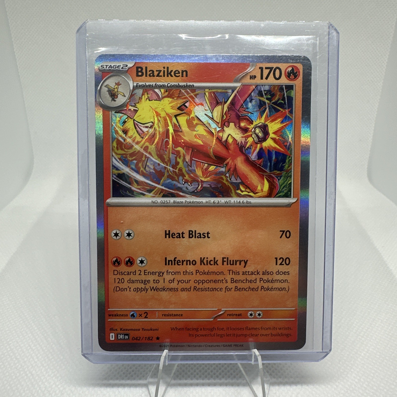 Blaziken SV10: Destined Rivals Pokémon 042/182 Holo Rare NM