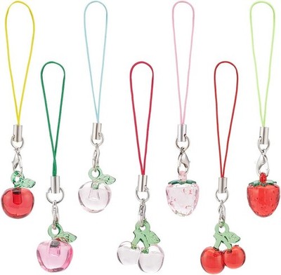 BENECREAT Smartphone Charms, Cute Keychain Lanyard String Fashion Straps Decor