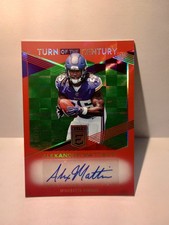 2019 Elite Alexander Mattison Turn Of The Century Rookie Auto /20 Card #TC-AM2. rookie card picture