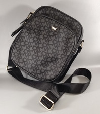 Borsa a tracolla uomo DKNY originale nera - chiusura zip - 2023, ottime condizioni