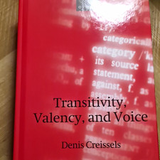 Oxford University Press Transitivity, Valency...