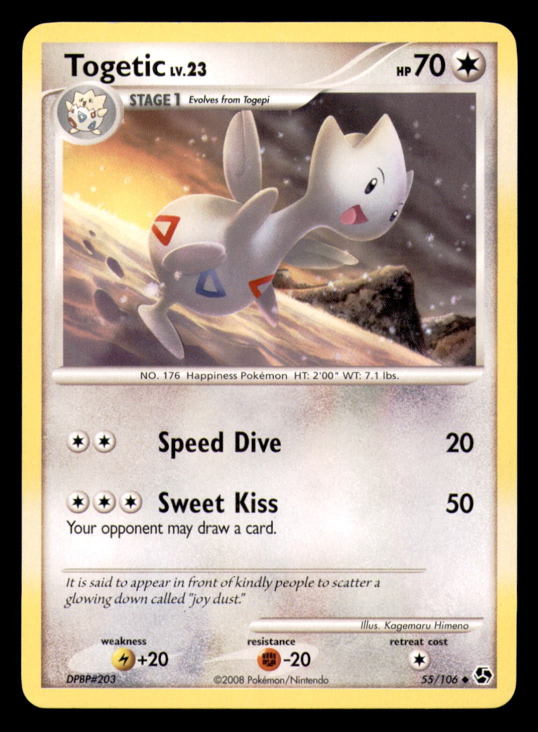 Togetic 55/106 Uncommon Great Encounters Pokemon Lightly Played