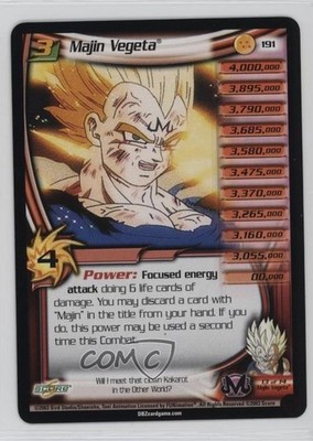 2003 Score Dragon Ball Z CCG - Buu Saga Majin Vegeta #191