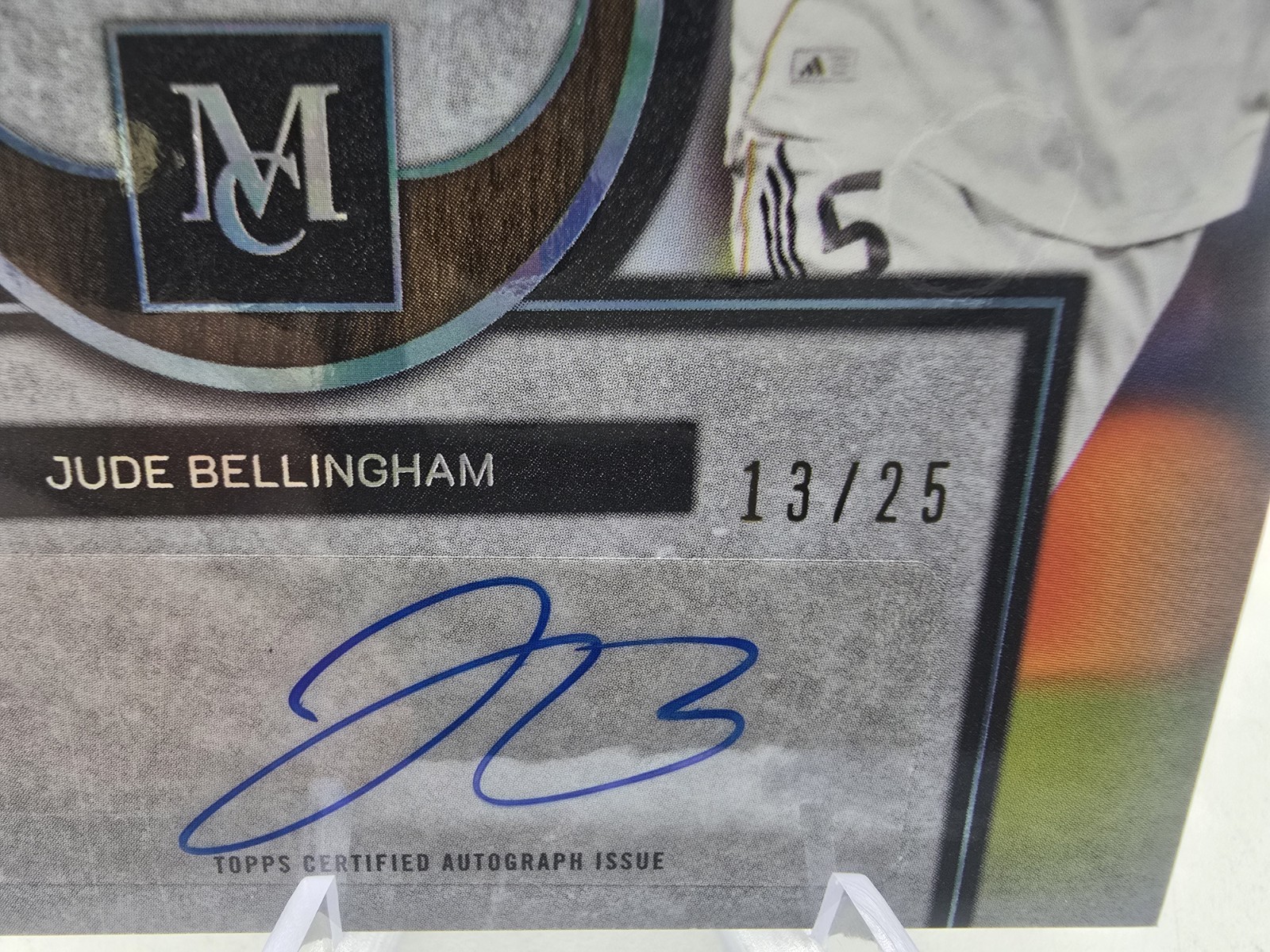 2025-26 Topps UEFA Museum Collection Jude Bellingham 🔥 Autograph Relic 13/25 view 2