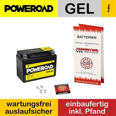 Benelli K2 100, 1999-2001, Gel Batterie wartungsfrei startklar (inkl 7,50 Pfand)