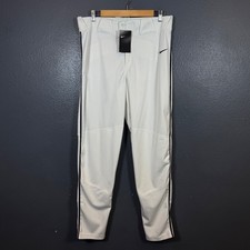 Nike L men s white Baseball Engineered pants outdoor sport activewear NEW