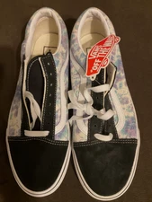 Vans Off the Wall Old Skool Suede & Canvas Pastel TieDye Print Men’s size 9.0