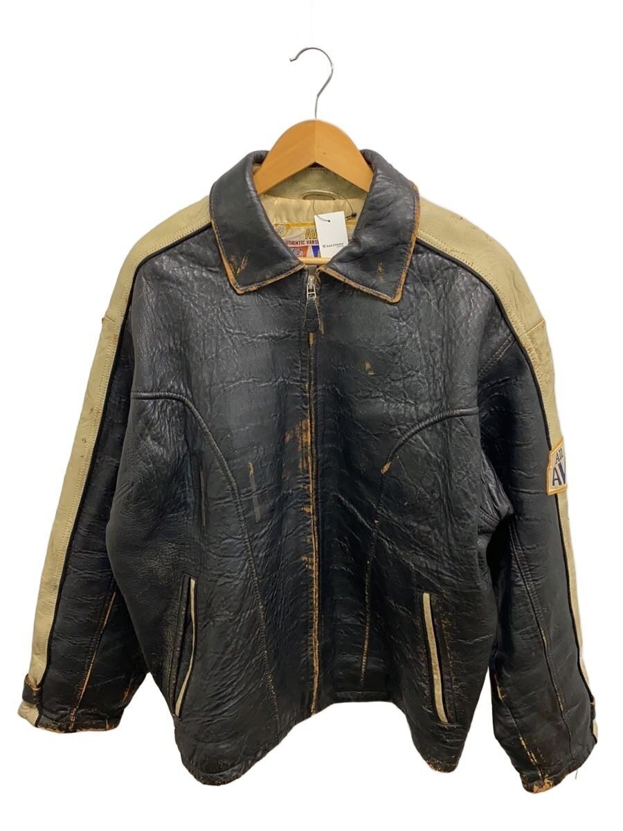 Avirex 90S/Leather Jacket Blouson/-/Leather/Blk 11201