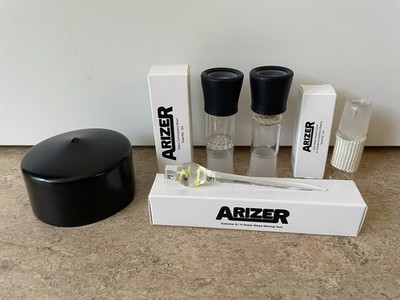 Arizer XQ2 Zubehör Set Glas Connoisseur Bowl, Heater mit Cover, Rührstab