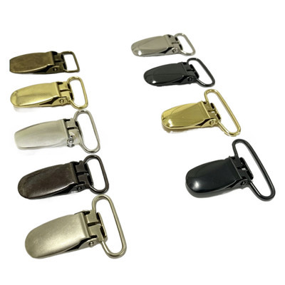 10 Stück Metall Hosenträger Clips Schwerlast Robust Befestigungen Clips 20 25 30 35 mm
