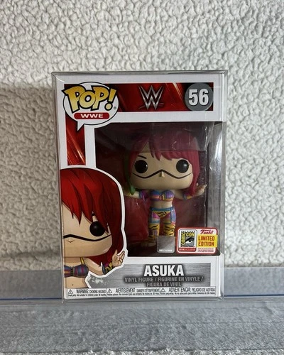 WWE Asuka #56 SDCC Ltd Edition Funko Pop Vaulted Grail In Pop Protector