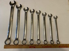 Sears Craftsman Industrial Usa Full Polish Wrench Set -8pc 1116-1 .25
