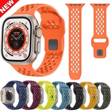 Silicone Sports Band Strap For Apple Watch 12 11 10 9 8 7 SE Ultra 44/45/46/49mm