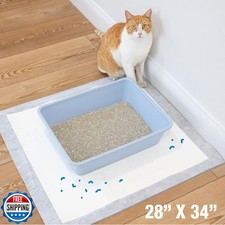 Four Paws Wee-Wee Cat Pee Pads, Disposable Litter Box Mats, Advanced Odor Con...