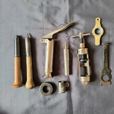 Vintage USSR 1960s Set 12 gauge shotgun shells reloading tools