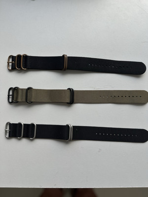 Zulu Nylon-Uhrenarmbänder 26mm  Panerai Sub in mehreren Farben wie NEU.