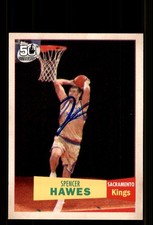 Signed Basketball Card Auto Spencer Hawes 2007-08 Topps #120 Kings