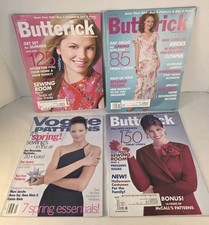 Vintage Butterick Magazines Lot Of 3 + 1 Vogu...