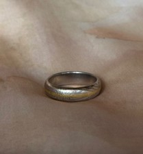 Vintage Mokume Gane Ring, 14K/22K Gold, Handmade Artisan Wedding Band