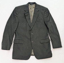 Jos. A. Bank Men's Blazer Jacket Sport Coat Size 43L Green 100 Cashmere