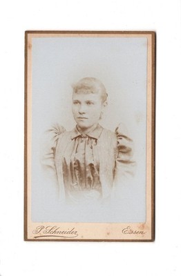 CDV Foto Damenportrait - Essen 1890er