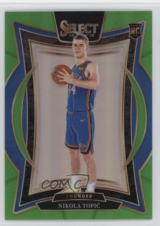 2024-25 Panini Select Concourse Neon Green Prizm 23/75 Nikola Topic #89 1bj7
