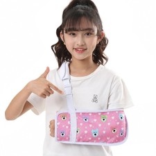 Large Pink Bear Kids Arm Sling Broken Shoulder Brace Support Pediatric