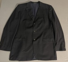 Hugo Boss Super 130s Wool Blazer Jacket EU 46 US 46L 23 Pit 34 Long Gray
