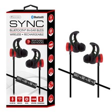 Sentry Sync Bluetooth, Rechargeable Wireless In-Ear Buds, In Line Mic, BT550R