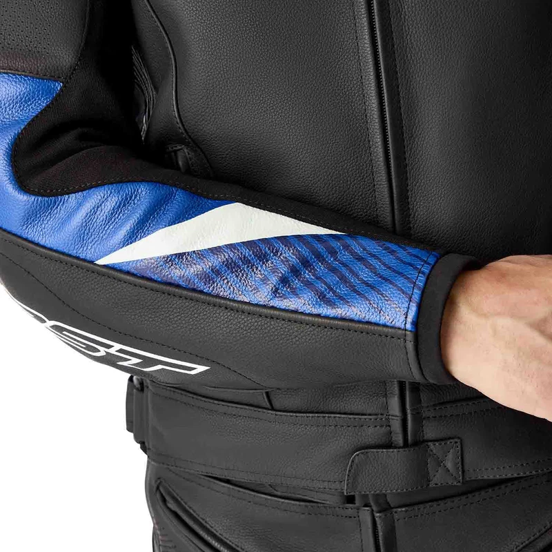 RST Tractech Evo D3O Leather Black Blue, photo 7 of 12
