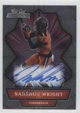 2021 Wild Card Alumination Nahshon Wright Rookie Auto RC 2b7. rookie card picture