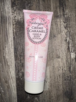 amber glow Crème Carmel Hand & Body Lotion 8oz-Softness Head To Toe