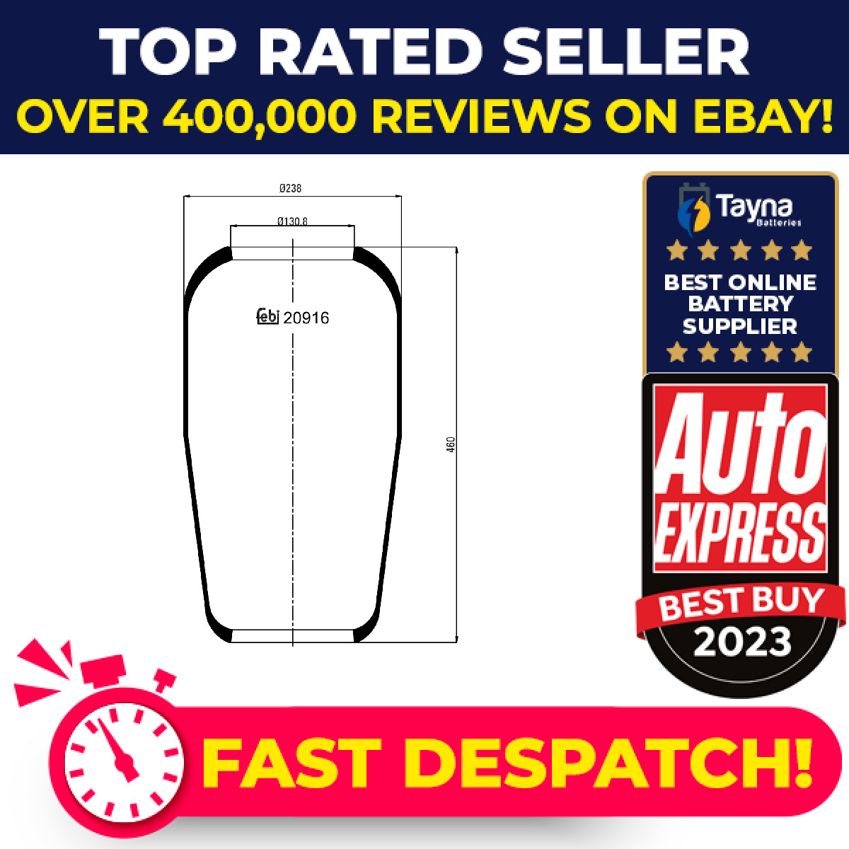 Air Suspension Spring 20916 Febi Bag 81436010095 81436010097 81436010102 Quality