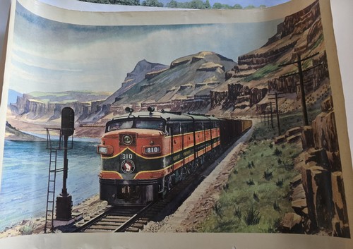 Howard Fogg Great Northern Train Art Print GN 310 Alco FA-1 Diesel Locomotive