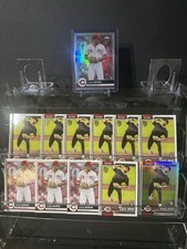 Chase Burns RC Lot (12 Cards)Topps Chrome 2026 Refractor, Gold Foil, & Base Reds