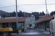 Cordova Alaska 1967 Street View Club Taxi Barber Pole Kodachrome Color Slide