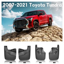 4 Pack Front Rear Mud Flaps Splash Guards For Toyota Tundra 2007-2021 Complete 4 Pack Front Rear Mud Flaps Splash Guards For Toyota Tundra 2007-2021 Complete