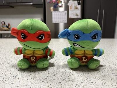 Nickelodeon 2022- Teenage Mutant Ninja Turtles- 2pcs- Leo & Raph- Plush Toy 15cm