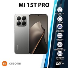 Xiaomi 15T Pro 5G Android Cell Phone 12GB 512GB/GREY/Dual SIM/Unlocked 