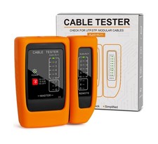 Network Cable Tester with PoE Detection, RJ45/RJ11 Ethernet  Telephone Cable...