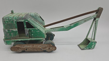 Vintage Hubley Mighty Metal Power Shovel Excavator Crane USA Green