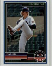 2023 Panini Stars & Stripes USA Baseball Zane Burns #23
